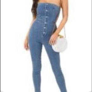 BRAND NEW Denim romper
